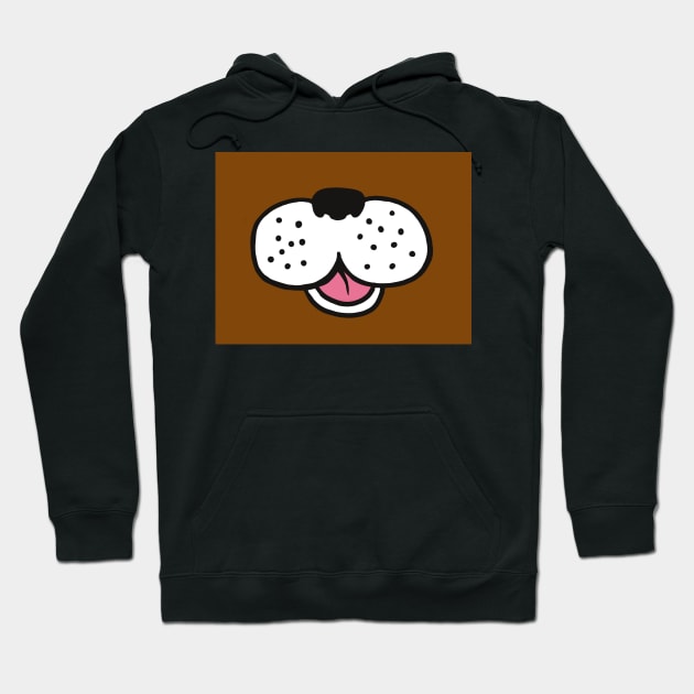 Brown Doggie Face Hoodie by MamaODea